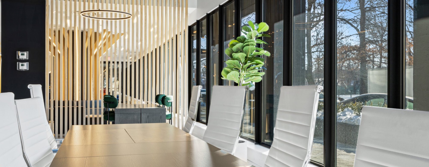 a spacious conference room